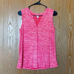 Red-and-white stripped tank top